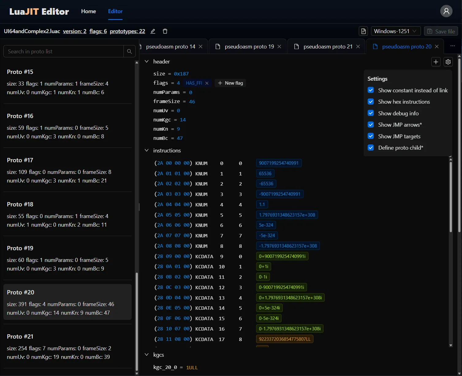 full editor